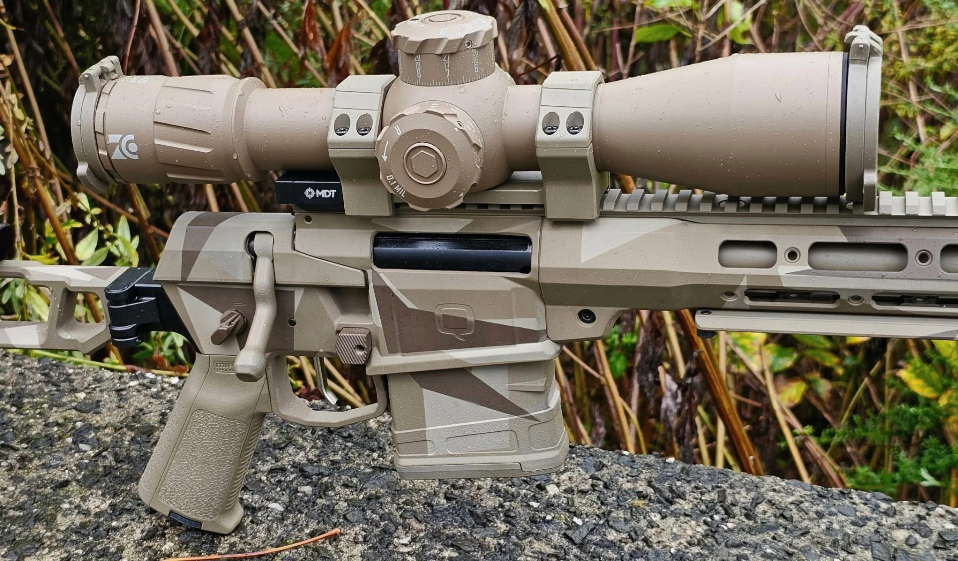Custom cerakote refinished rifle